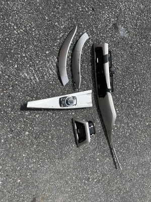 12-18 BMW F30 3 Series Front Rear Aluminum Brushed Silver Interior Trim Set OEM 