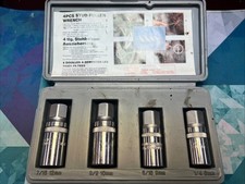 12 Drive 4 Pc Fractional Stud Remover Set W Case Nice 12 Drive 4 Pc Fractional Stud Remover Set W Case Nice