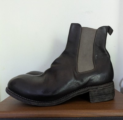 Guidi PL07 Palombaro Men's Dark Brown Leather Chelsea Boots Size EU 45