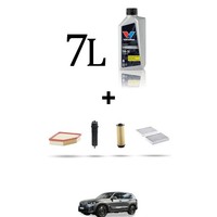 Hoffcar Set Service 4 Filter Und 7L ÖL FüR BMW X5 (G05, F95) 30D Hybrid 183Kw D