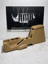 97-06 Jeep TJ Wrangler Full Center Console Saddle Tan Storage Lid Cup Holder