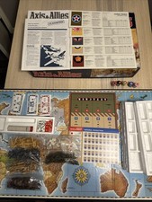 Axis & Allies Board Game 1984 Milton Bradley Gamemaster 1942 Open Box Complete