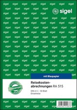 SIGEL RA515 Reisekostenabrechnung f&uuml;r Einzelreisen, A5, 50 Blatt