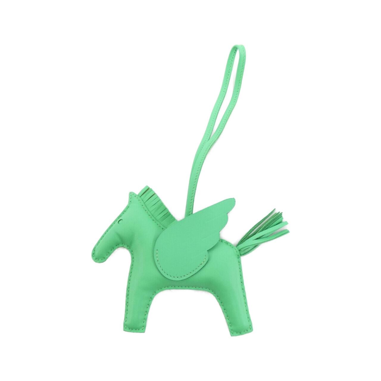 Authentic HERMES Rodeo Pegasus MM 083011CA Bag Charm 2600077744616