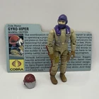 GI Joe 1987 Gyro Viper 100% Complete Vintage ARAH Action Figure with File Card