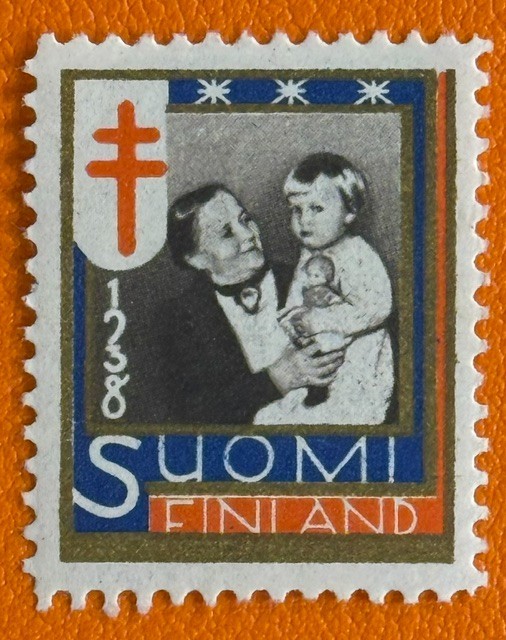 1938 Finland Christmas Seals Tuberculosis TB Cinderella Poster Stamp