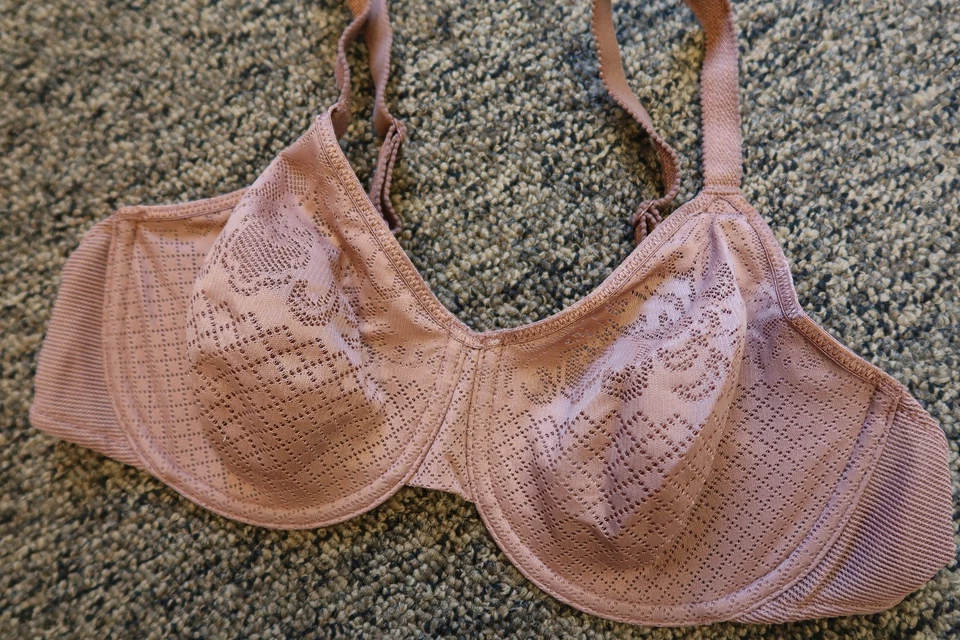 New Wacoal Visual Effects Minimizer Bra - Size 36C - Brown - # 857210 - Image 2 of 4