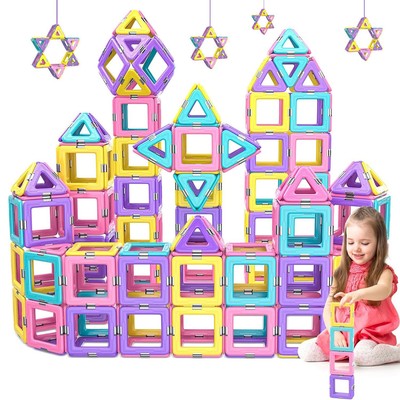40PCS Magnetische Bausteine Magnet Spielzeug für Kinder Lernspielzeug Spiel Neu