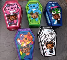 New --Set Of 5 Deddy Bears 5" Coffin Plush