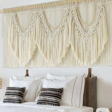 Macrame Wall Decor 75" W x 35" L Extra Large Macrame Wall Hanging Craftsmansh...
