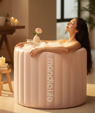 Portable Ice Bath Tub for Adults, Foldable Collapsible Soaking Tub