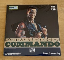 Commando Laserdisc Arnold Schwarzenegger IN SHRINK 1986