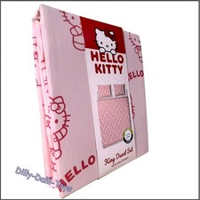 Parure Letto Hello Kitty Rose - Copripiumino 140x200 Cm + Federa