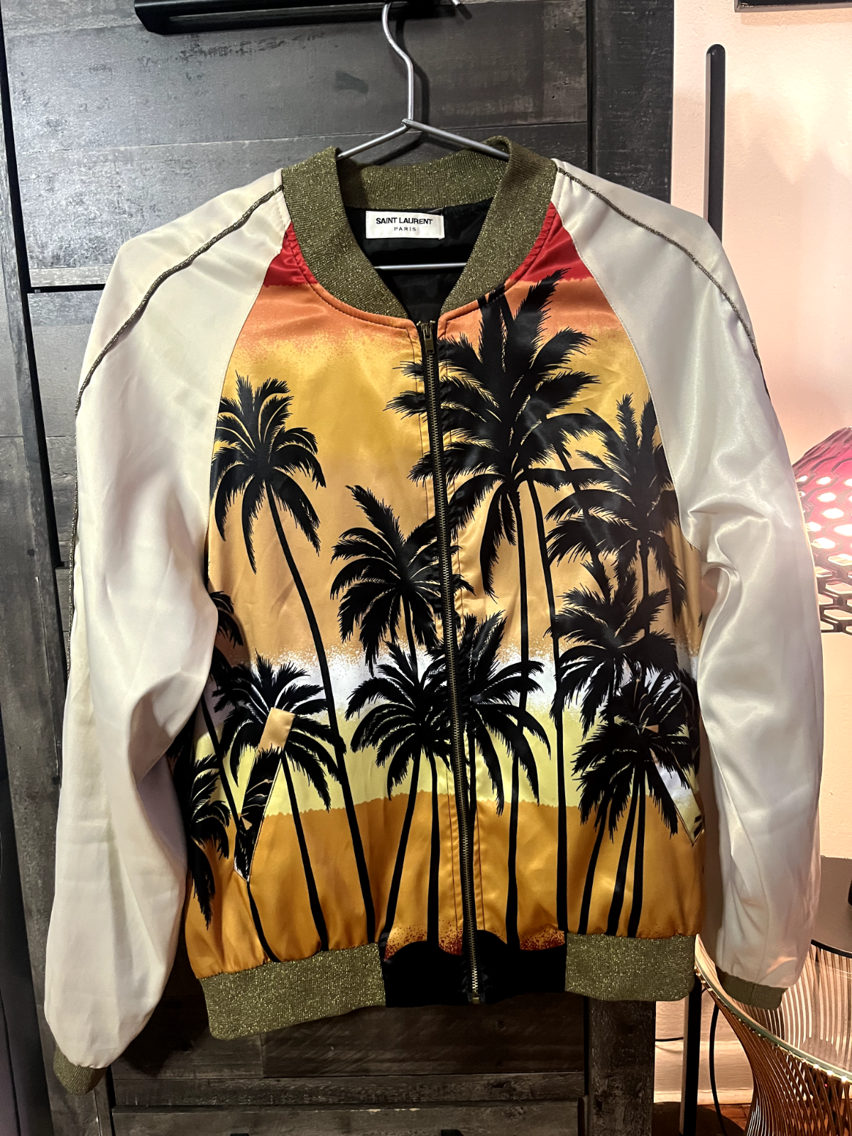 Giacca bomber SAINT LAURENT palme 50