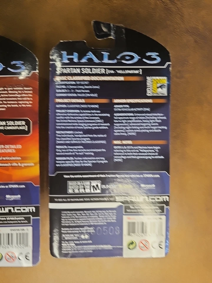 McFarlane Halo 3 SDCC Spartan Soldier Camo & EVA Hellspartan 2008 Comic Con Rare - Image 4 of 4