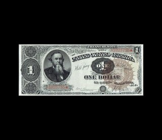 ULTRA RARE 1890 $1 TREASURY NOTE HIGH END EXTRA FINE