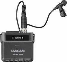 TASCAM DR-10L Pro Ultra Portable l Recorder with Lavalier Microphone  32-bit