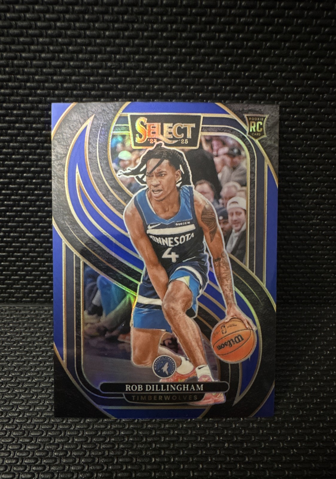 2024-25 Panini Select - Premier Level Rob Dillingham #187 Blue Prizm (RC)