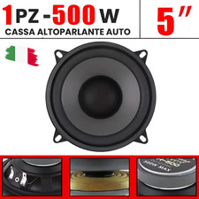 Cassa Auto Altoparlante Audio 500W Speaker Universale 5'' 12,7 Cm Coassiale Pro