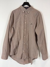 GANT Regular Shirt Men's XL Button Down Collar Check Print Pocket