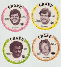 NFL-4 1976 CRANE NFL FOOTBALL ANDERSON, ALAN PAGE, JIM HART, BARTKOWSKI NICE #B