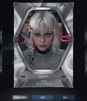 Topps Star Wars Card Trader Shin Hati x500 Base Tier 1 Series 1 2026 DIGITAL
