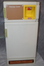 Vintage Little Tikes Tykes Kitchen Refrigerator Fridge Veg Drawers Ice Tray GUC