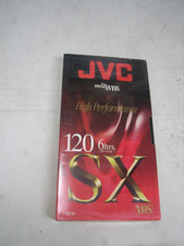 jvc sx vhs t-120 videocassette video tape brand new sealed vcr