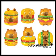 Capybara Food Slow Rise Sensory Squishy Toy - Memory Foam Spongy Stress Fidget B