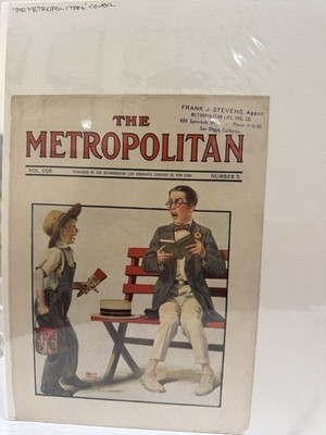 The Metropolitan Magazine Cover Norman Rockwell Art Life Insurance Issue