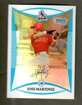 JOSE MARTINEZ 2008 Bowman Chrome Prospects Refractors #BCP106 SERIAL #173/599