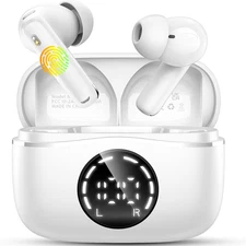 Bluetooth 5.4 Headphones, 3D-Stereo Wireless Earbuds Deep Bass in Ear Buds, 4 EN