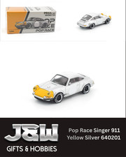 Pop Race Porsche Singer 911 Yellow And Silver 640201 Poprace 164 Pop Race Porsche Singer 911 Yellow And Silver 640201 Poprace 164