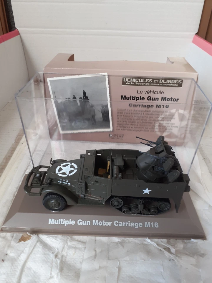 Superbe Half Track M 16 antiaérien US Army France 1944 Ixo Atlas 1/43 - Photo 4/4