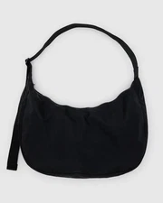 Baggu Large Black Nylon Crescent Crossbody Sling New With Tags
