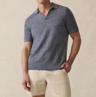 Faherty Men's Linen Short Sleeve Sweater Polo Size XXL