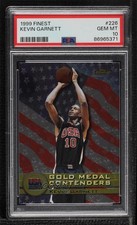 1999 Topps Finest Gold Medal Contenders Kevin Garnett #226 PSA 10 GEM MT HOF h8k