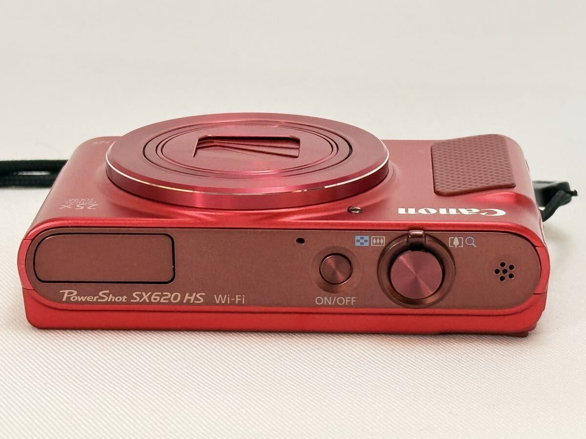 Canon PowerShot SX620 HS Red 20.2MP 25x Zoom Wi-Fi Digital Camera