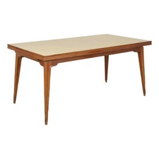 Tavolo Vintage Allungabile Faggio Piano in Formica Design Anni 50 Italia