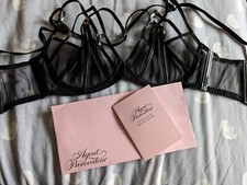 Agent Provocateur Jet PVC Fetish Bra 34C New