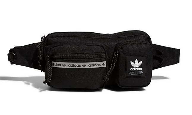 adidas Originals rectangle fanny pack in black