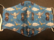 Harry Potter Face Mask Unisex Adult Face Cover Handmade Fitted Fabric Reusable