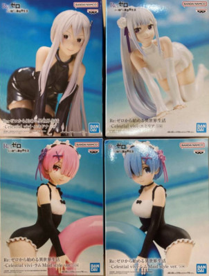 BANPRESTO Re:Zero Echidna, Rem, Ram & Emilia Celestial Vivi Figur 4er Set