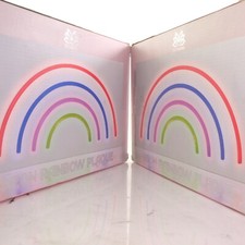 2 Neon Rainbow Plaque LED light Wall Art read