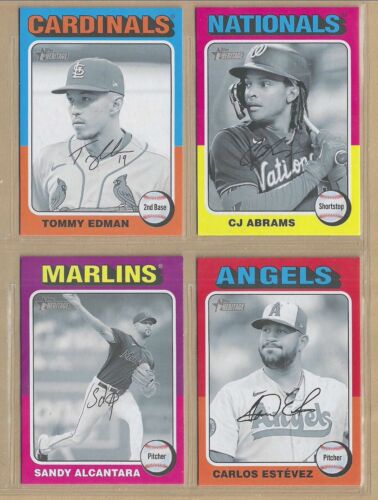 2024 TOPPS HERITAGE BLACK & WHITE IMAGE VARIATION - PICK ANY YOU WANT - Picture 2 of 18