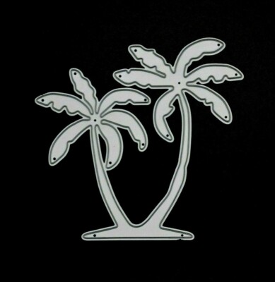 Palmen Kokosnussbäume Metall Stanzschablone, Kartenherstellung, Scrapbooking, *UK-VERKÄUFER* C9