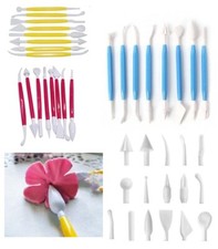 16 Tips Cake Decorating Tools Fondant Icing Sugar Craft Modelling Sculpting Gift