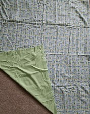 Homemade Flannel Reversible Baby Blanket Size 36" X 42"