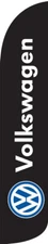 Volkswagen Windless Full Sleeve Swooper Flag Feather Banner