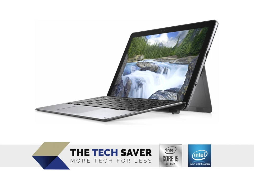 Dell Latitude 7210 2-in-1 Tablet 12.3" Touch i5-10310U 8GB RAM 256GB SSD +KB - Image 3 of 4